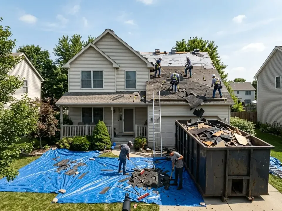 roof-replacement-debris-remova-004 — frequently asked questions, Cheapest Dumpster Rentals in New Albany, MS
